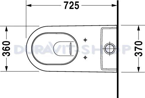 Напольный унитаз Duravit Starck-2 2129090000 с бачком 0933000005