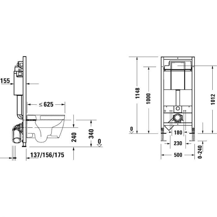 Комплект унитаза Duravit D-Neo с инсталляцией Set_D-Neo_хром с сиденьем Микролифт и клавишей смыва хром