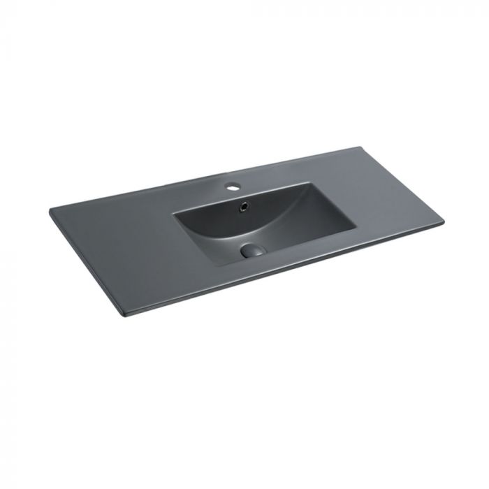 Раковина Vincea VBS-13100MA 100 см, антрацит матовый