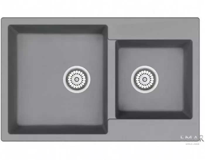 Кухонная мойка Emar Quartz EMQ-2800.Q Алмаз серый