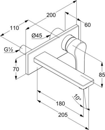 Смеситель для раковины Kludi Zenta SL 482470565, хром