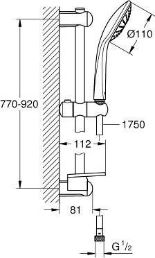 Душевой гарнитур Grohe Euphoria 27267001