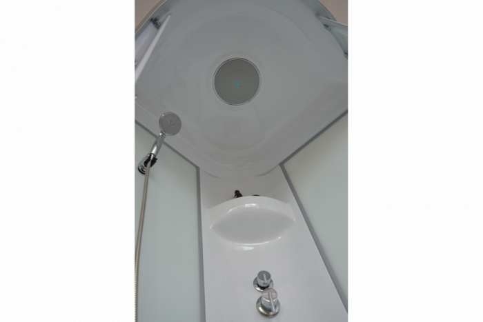 Душевая кабина 80х80 см Royal Bath НР RB80HP7-WC-CH стекло матовое с гидромассажем