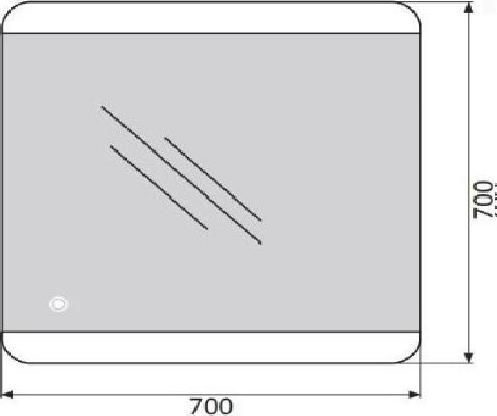 Зеркало BelBagno SPC-CEZ-800-700-LED-TCH