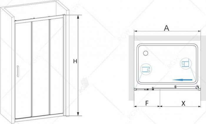 Душевая дверь RGW Passage PA-13 06081309-11U