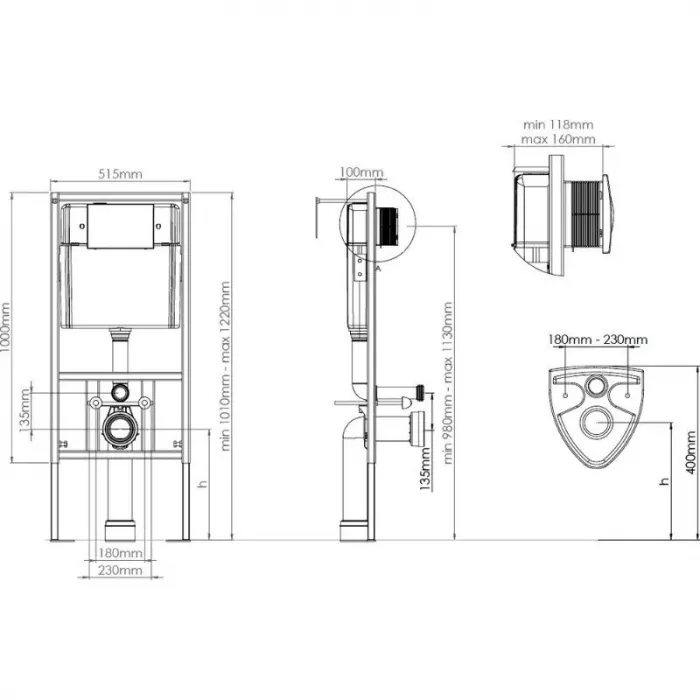Раковина BelBagno BB1400-2-ETL 140 см, белый