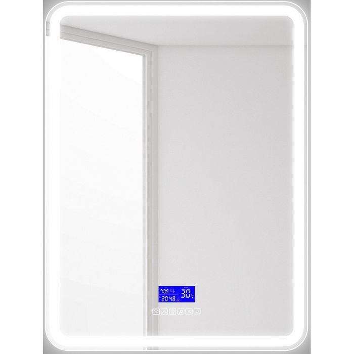 Зеркало BelBagno Marino SPC-MAR-600-800-LED-TCH-RAD 60 см, с подсветкой и сенсорным выключателем