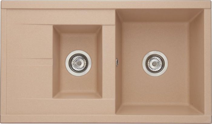 Кухонная мойка Aquaton Делия 87 1A716232DE260, бежевый