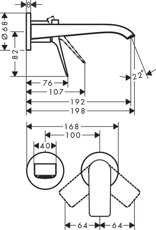 Смеситель для раковины Hansgrohe Vivenis 75050000, хром
