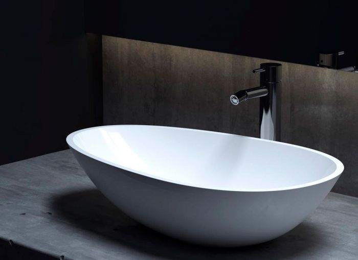 Раковина накладная Salini Callista 1101101G, белый глянец