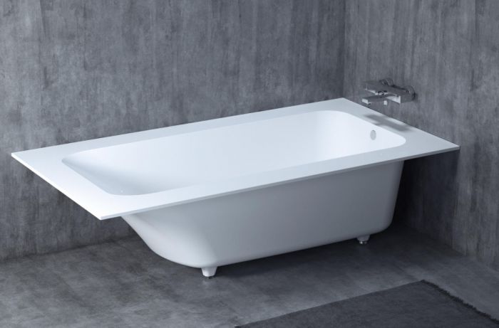 Ванна из искусственного камня Salini Orlando Vasta 102014M 190x100 см, белый матовый