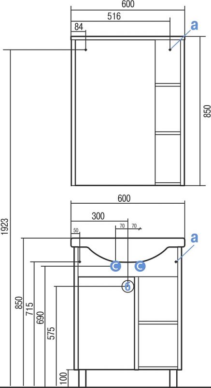 Смеситель для раковины Hansgrohe Rebris S 72520000, хром