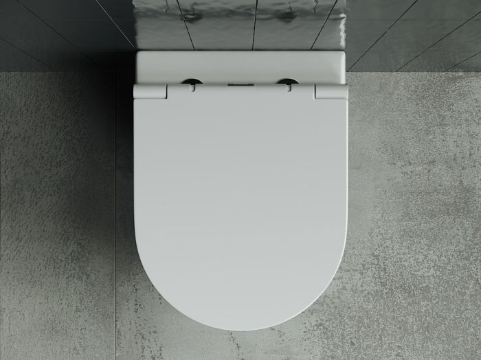 Комплект Унитаз подвесной Ceramicanova Forma CN3011 с микролифтом + Инсталляция DIWO + Кнопка 7310 белая