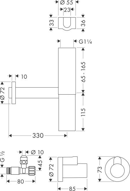 Сифон для раковины Hansgrohe Flowstar 52120000