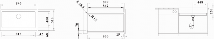 Кухонная мойка Blanco Vintera XL 9-UF 526101 антрацит