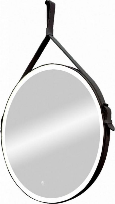 Зеркало Art&Max Milan AM-Mil-1000-DS-F-Nero с подсветкой, черный