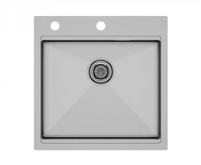 Мойка кухонная Paulmark Kroner-Pro PM705151-BS брашированная нержавеющая сталь