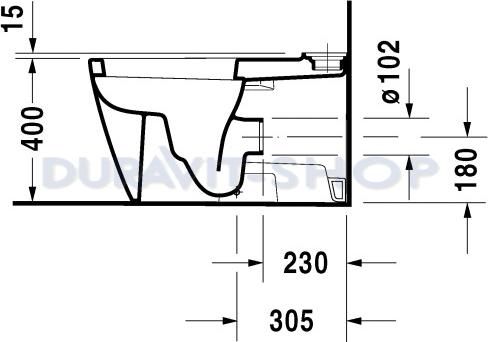 Напольный унитаз Duravit Starck-2 2129090000 с бачком 0933000005