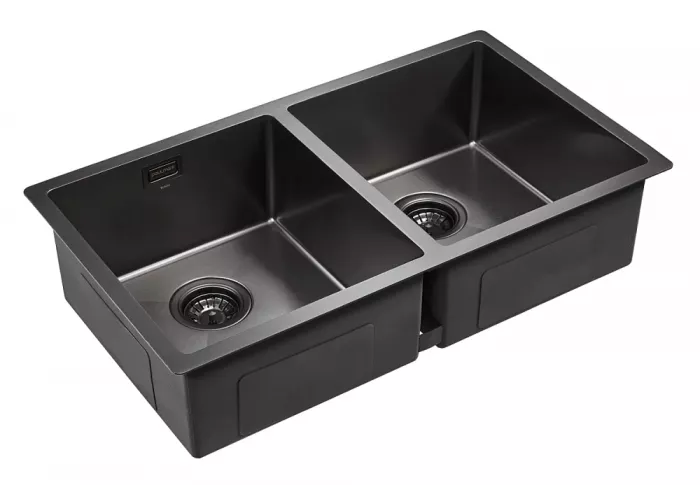 Кухонная мойка Paulmark Dopplet PM507844-GM черный