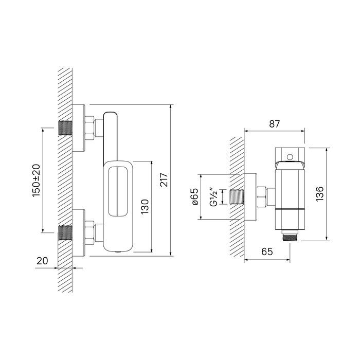 Смеситель для раковины AM.PM Gem F90A92000, хром