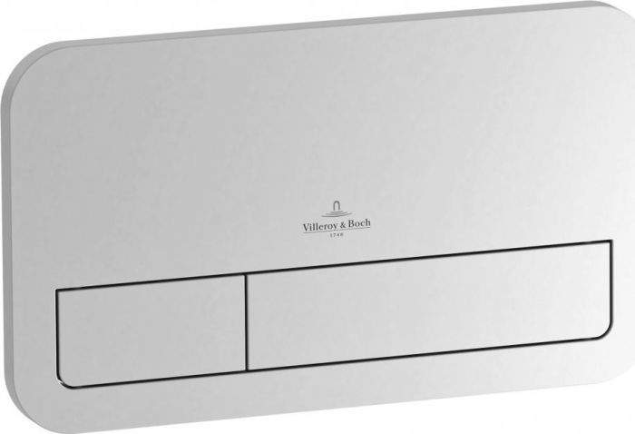Комплект Система инсталляции для унитазов Villeroy & Boch 9224 6100 + Подвесной унитаз Villeroy & Boch Legato 5663RS01 alpin безободковый + Кнопка смыва Villeroy & Boch Viconnect 9224 9069 матовый хром