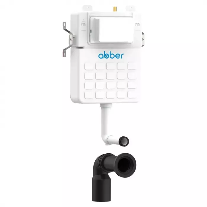 Смывной бачок для приставного унитаза Abber, цвет белый, AC0104