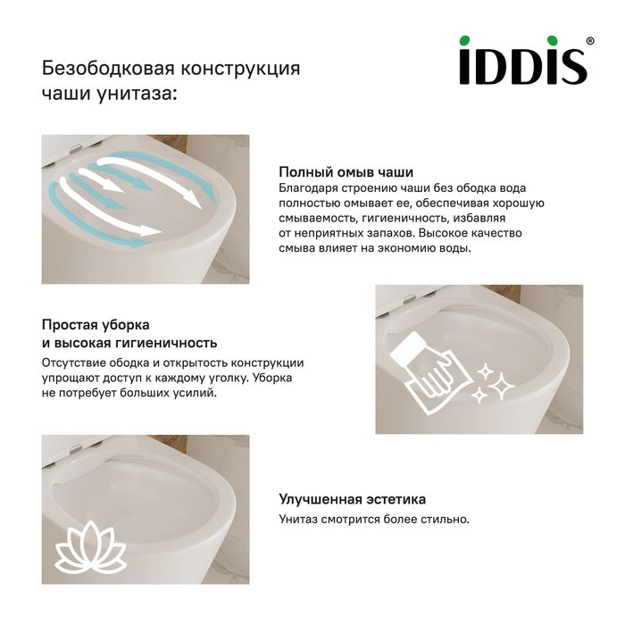 Унитаз подвесной Iddis Vibe VIBRDSEi25 белый